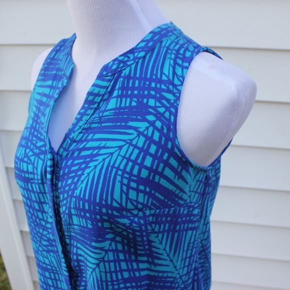 Apt 9 Sleeveless button down blouse Petite Small - Picture 3 of 11